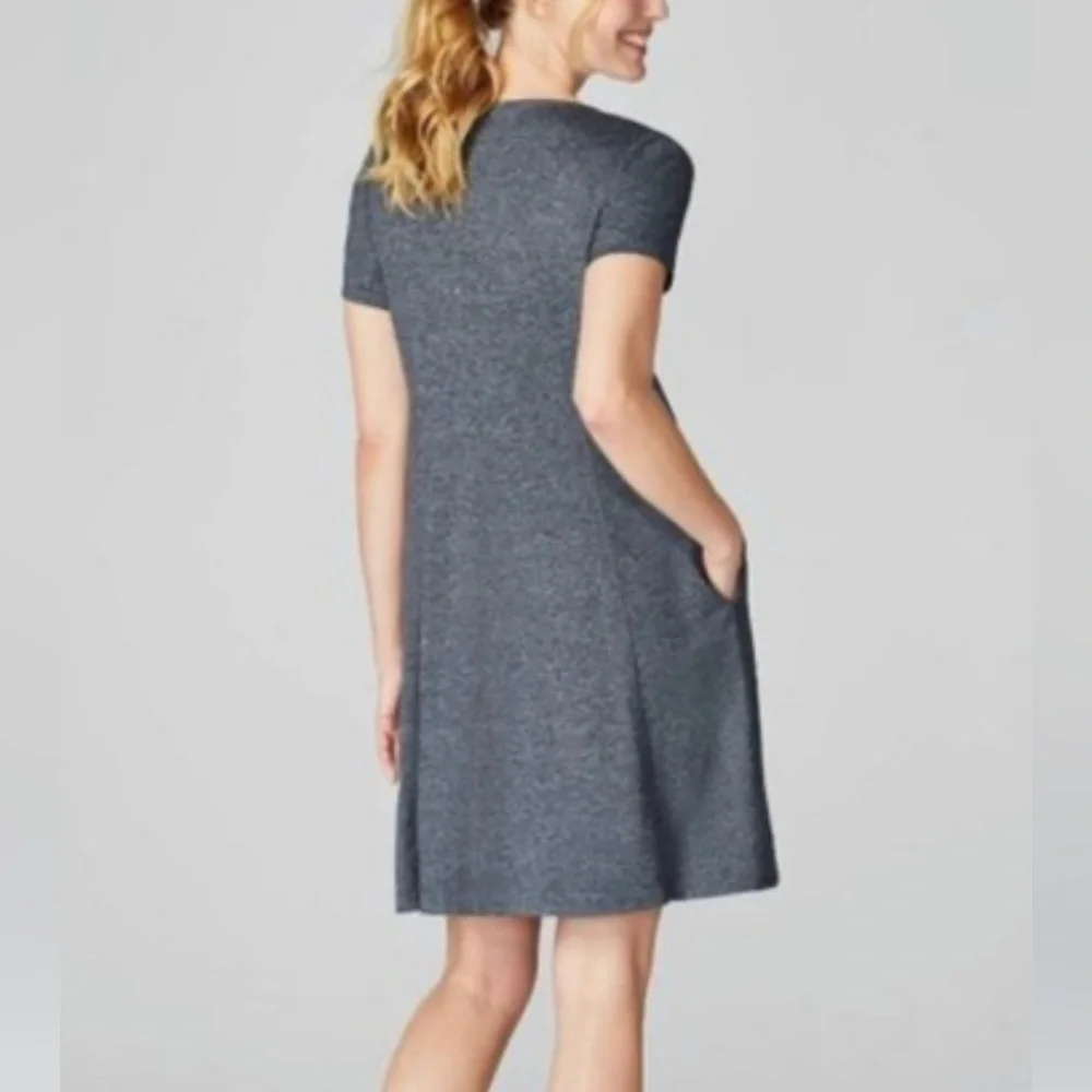 J Jill Marled V Neck Dress NWT Size MP - Picture 2 of 9